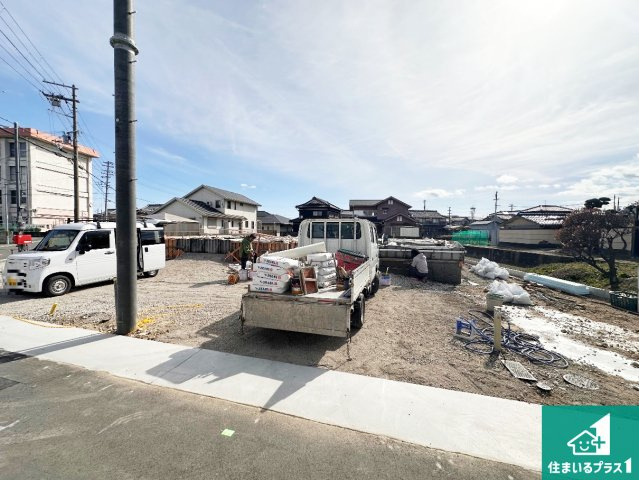 姫路市花田町勅旨　第3期　新築一戸建ての外観|周辺は落ち着いた街並みの住宅地！子育てがしやすい住環境です！まだ未完成ですが、現地でしかわからない事もございます。是非一度ご覧ください。