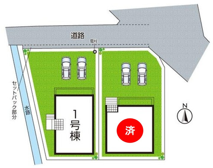 姫路市花田町勅旨　第3期　新築一戸建ての区画図|全２区画