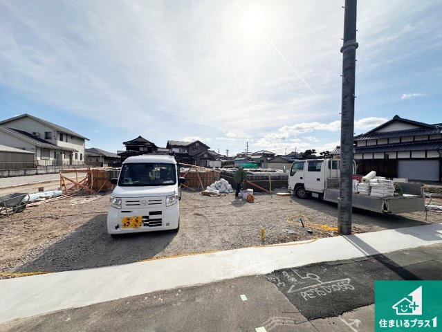 姫路市花田町勅旨　第3期　新築一戸建ての外観|周辺は落ち着いた街並みの住宅地！子育てがしやすい住環境です！まだ未完成ですが、現地でしかわからない事もございます。是非一度ご覧ください。