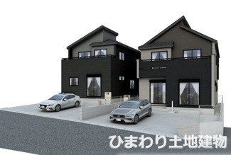 【外観】 | 座間市立野台3丁目  2号棟 | イメージパース（完成時に現況と異なる場合は現況優先となります）
