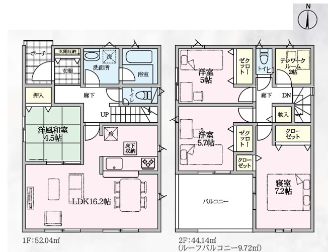 【間取り】 | CRADLE GARDEN行田市向町 第2　新築住宅 | ≪2号棟≫