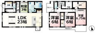 【間取り】 | 雄琴5丁目　分譲１４区画１４号棟