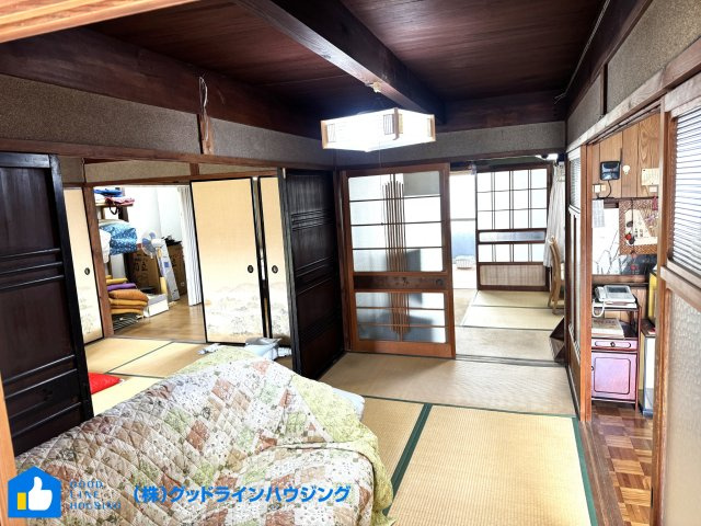 上滝野戸建（闘竜灘近く）の和室|和室4帖から和室北側6帖方向