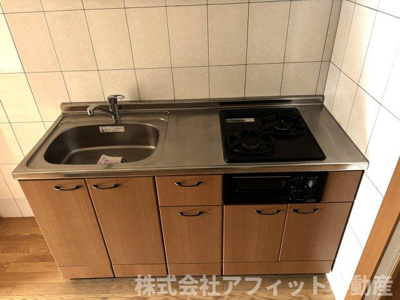 【キッチン】 | アルファルド | 二口ガスコンロ