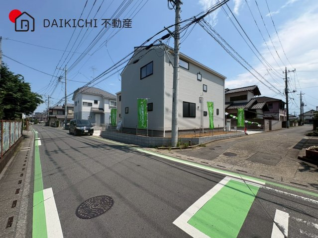 【前面道路含む現地写真】 | 東松山市松葉町　Livele Gaeden　新築戸建　全2棟　1号棟