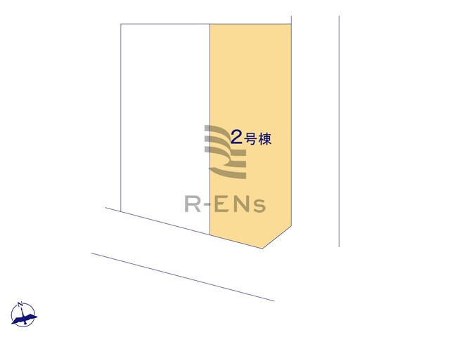 【区画図】 | 西東京市向台町６丁目　新築戸建て　２号棟 | 駐車スペースは並列で2台分ございます！