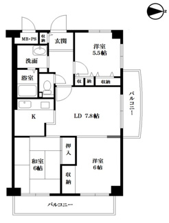 【間取り】 | ドルミ南豊中