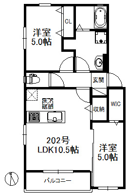 フルール花畑の間取り|※図面と現況が異なる場合は現況優先になります。
