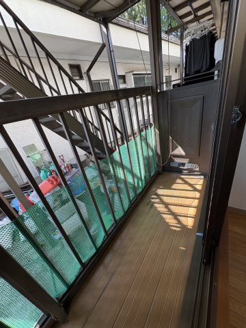 清涼館のバルコニー