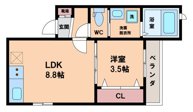 【間取り】 | 岩伸リバーコート住吉