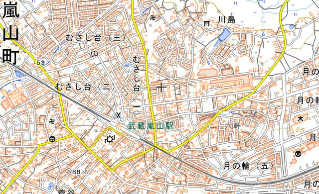 嵐山町川島　一棟アパート　2750万の地図