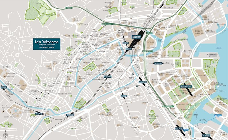 Le'a横濱西口参番館の地図