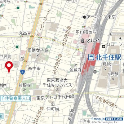 【地図】 | リッシェル北千住