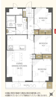 【間取り】 | 東建検見川マンションＢ棟