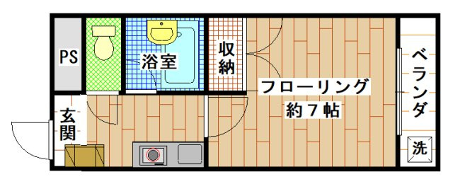 カレッジコート( 近畿大学 一人暮らし )の間取り