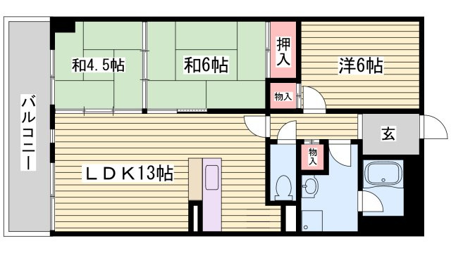 パレ清水が丘の間取り