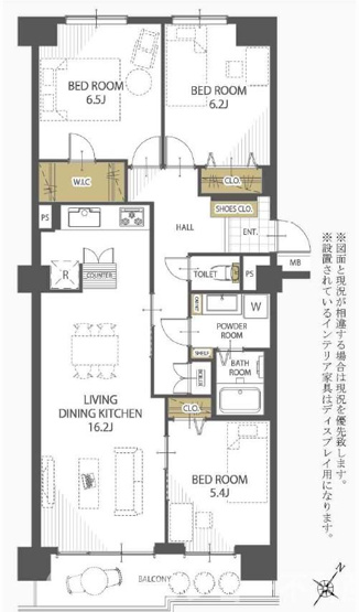 【間取り】 | 京成サンコーポ稲毛　壱号棟