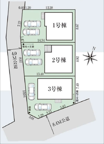 【区画図】 | 富士見市上沢11期　全3棟　1号棟 | 1号棟
