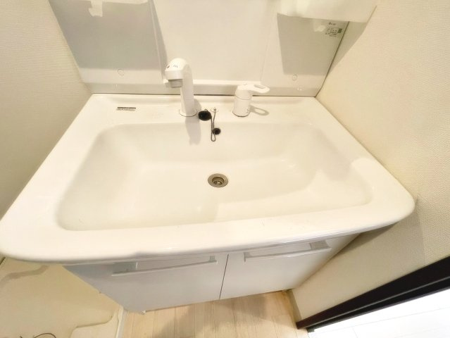 アルコーブ仁川の洗面所|忙しい朝には欠かせない洗面所です