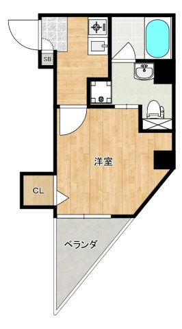 大阪市東淀川区淡路３丁目の賃貸マンションの間取り