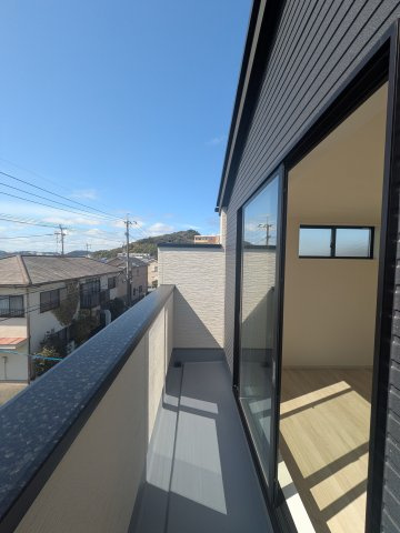 福岡市西区横浜5期　3号棟のバルコニー