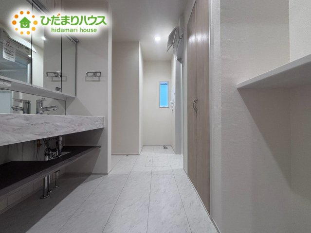 北本市中丸7丁目　新築平屋戸建　ブルーミング07の脱衣所