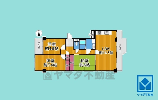 イトーピア武庫川の間取り
