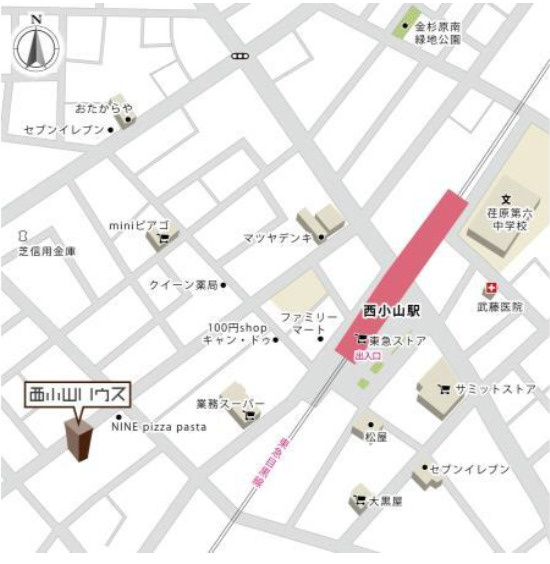 ＡＴＫレジデンス西小山の地図