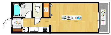 エステュード泉崎の間取り
