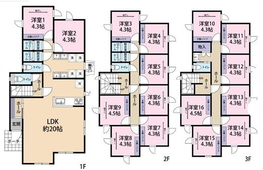 【間取り】 | ＳＵＮＮＹＳＩＤＥ　ＩＮＮ辻堂海岸