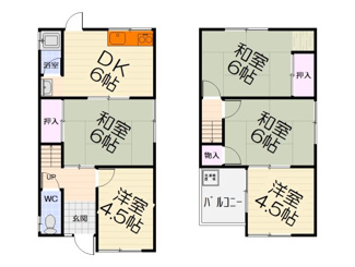【間取り】 | 高石市千代田2丁目戸建