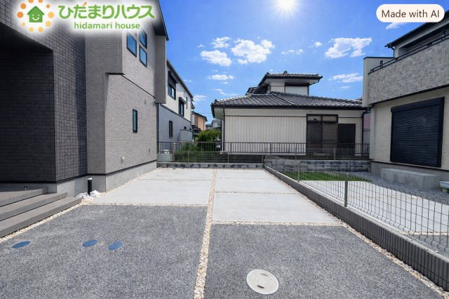北本市中丸7丁目　新築戸建　ブルーミング09の駐車場