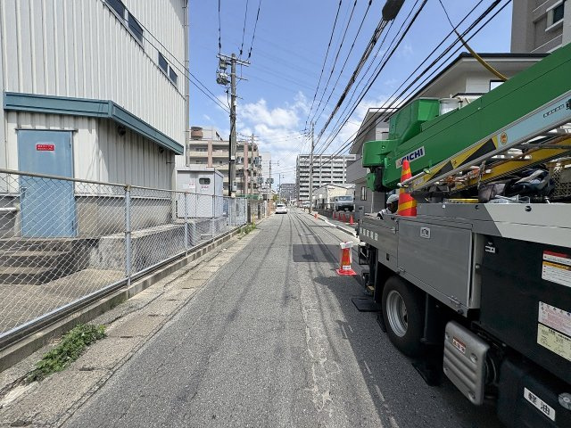 【その他】 | 福岡市東区原田4丁目3期　1号棟（全3棟）【仲介手数料無料・0円】 | 現地写真。前面道路です。