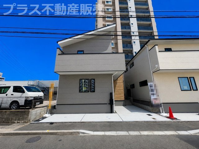 【外観】 | 福岡市東区原田4丁目3期　1号棟（全3棟）【仲介手数料無料・0円】 | 現地写真。同じ物件を見るなら、プラス不動産販売にお任せ下さい。