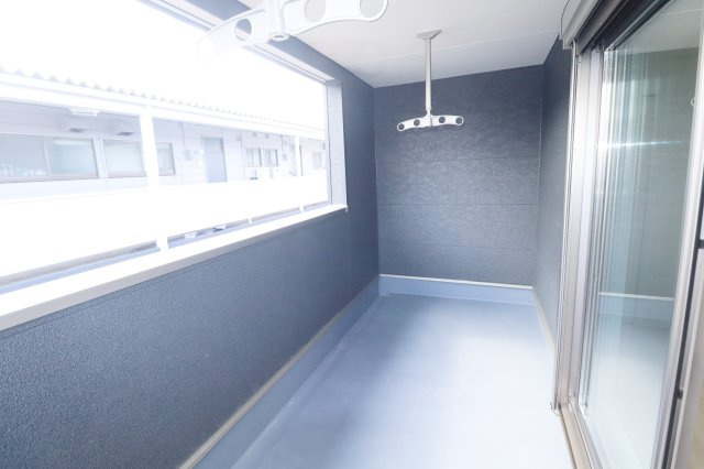 郡山市並木５丁目　　　　５号棟　　　大島小学校、郡山第５中学区のバルコニー