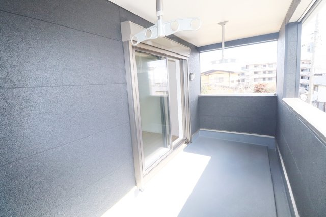 郡山市並木５丁目　　　　５号棟　　　大島小学校、郡山第５中学区のバルコニー