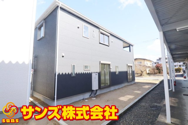 郡山市並木５丁目　　　　５号棟　　　大島小学校、郡山第５中学区の外観|南西側から見た外観