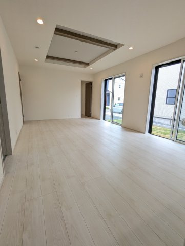 水戸市赤塚1丁目の居間・リビング|開放感のあるリビングは家族のコミュニケーションの場です