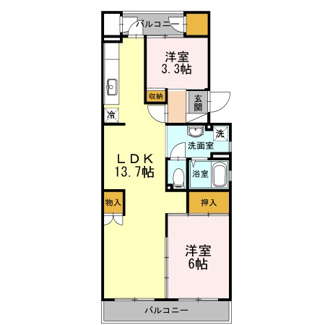 【間取り】 | 有馬持田マンション