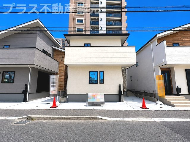 【外観】 | 福岡市東区原田4丁目3期　2号棟（全3棟）【仲介手数料無料・0円】 | 現地写真。同じ物件を見るなら、プラス不動産販売にお任せ下さい。