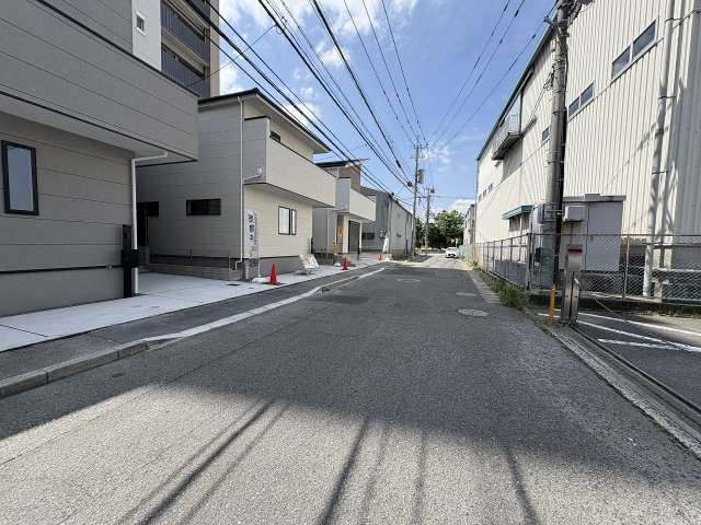 【その他】 | 福岡市東区原田4丁目3期　3号棟（全3棟）【仲介手数料無料・0円】 | 現地写真。前面道路です。