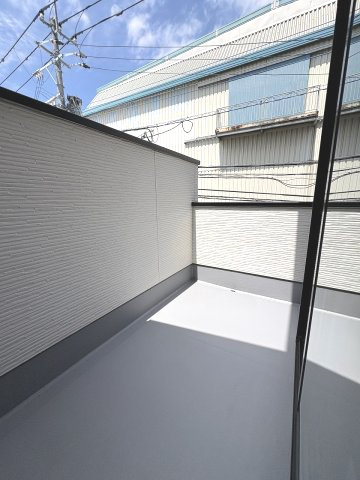 【バルコニー】 | 福岡市東区原田4丁目3期　3号棟（全3棟）【仲介手数料無料・0円】 | 現地写真。