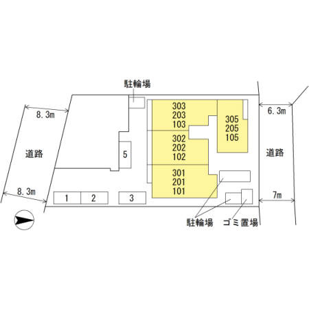 ファミール大池の区画図