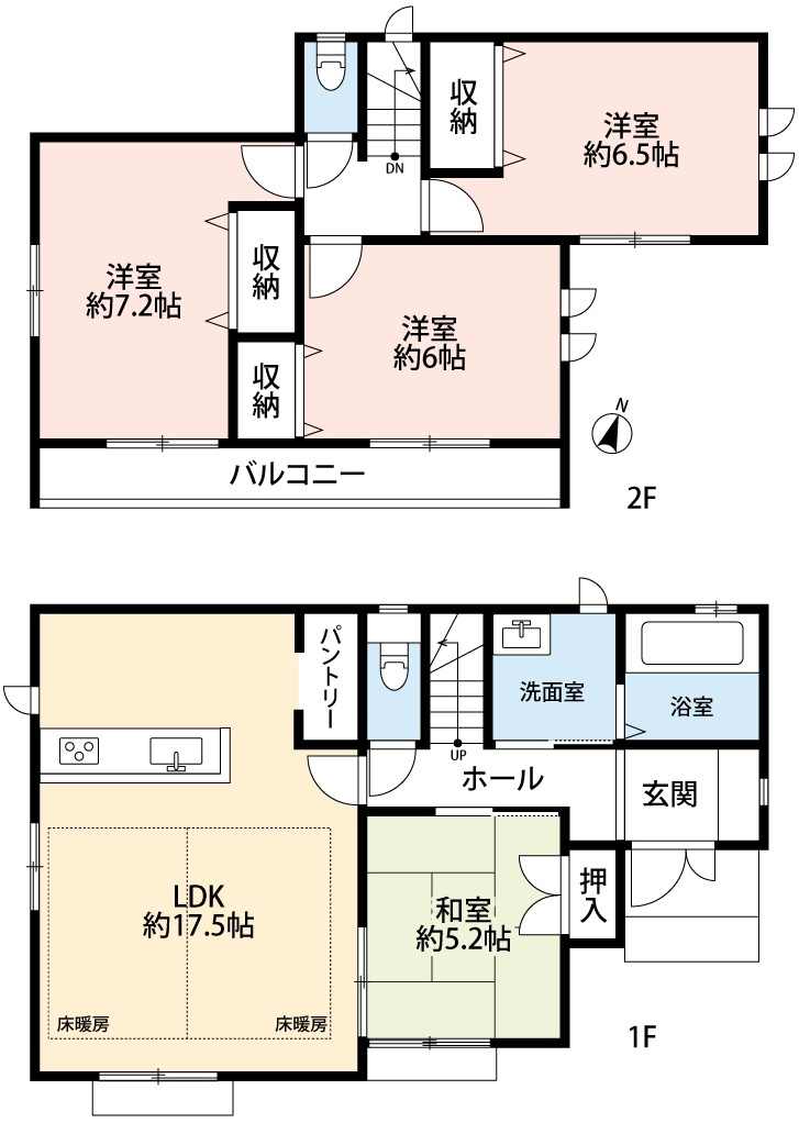 大蔵5丁目戸建の間取り