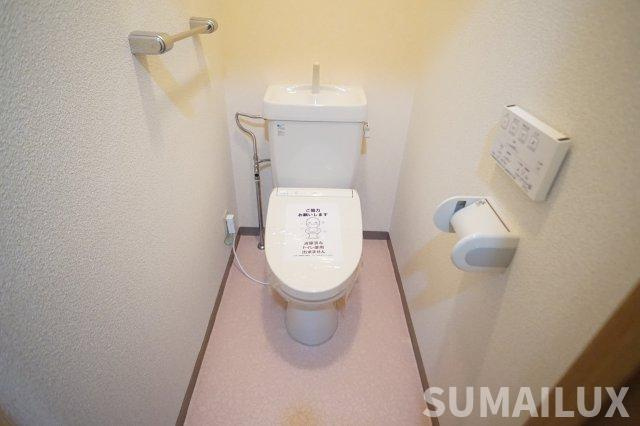 熊本市南区田井島１丁目の賃貸マンションのトイレ|写真は反転タイプになります。