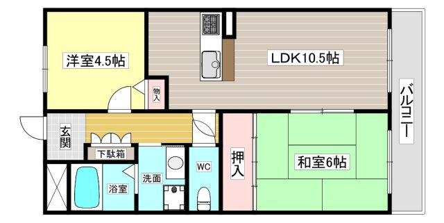 【間取り】 | 能登６番館ＷＥＳＴ