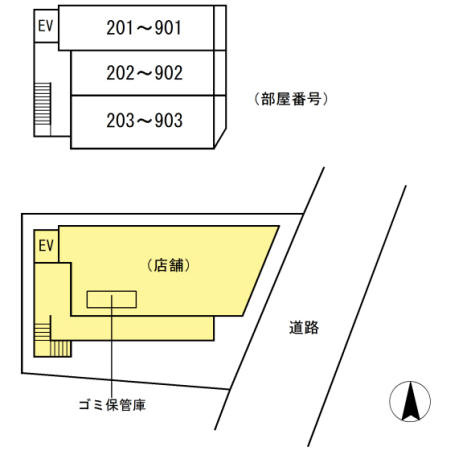 クラヴィーア練馬の区画図