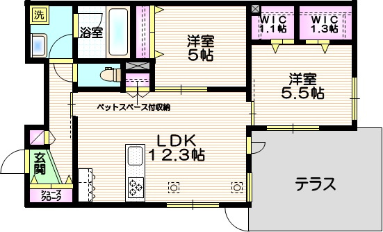 （仮称）川口市東川口２丁目メゾンの間取り