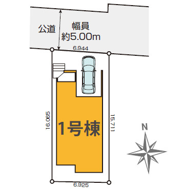 練馬区三原台3丁目　22.6帖LDK　大空間こだわり邸宅の区画図