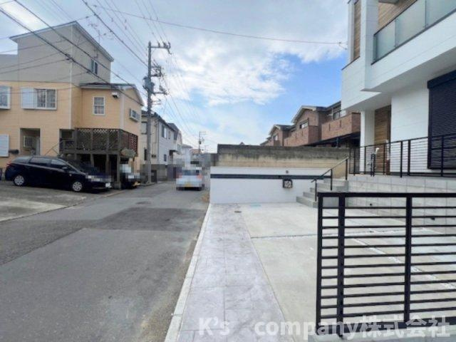 茅ヶ崎市東海岸南3丁目　新築戸建　1号棟の前面道路含む現地写真|前面道路の様子です◇